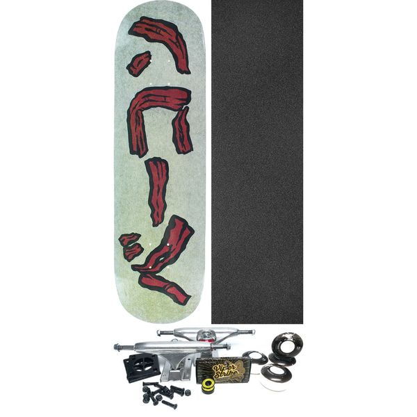 Bacon Skateboards Katana Skateboard Deck - 8.5" x 32" - Complete Skateboard Bundle